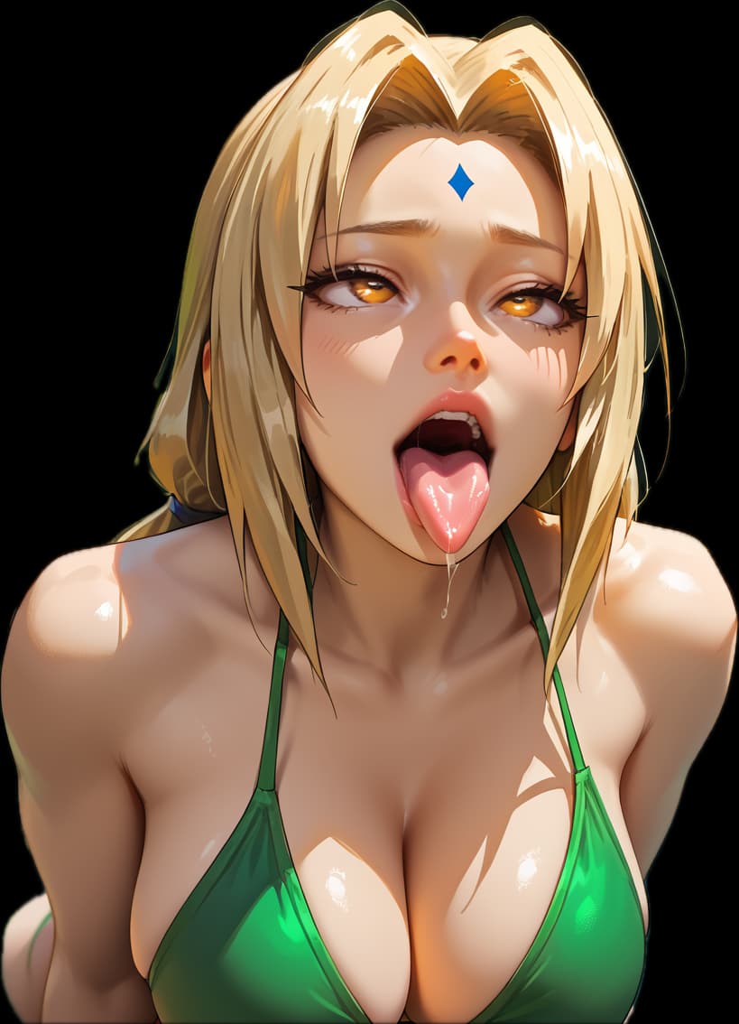 Femme anime blonde aux yeux fermés, personnage fictif adulte